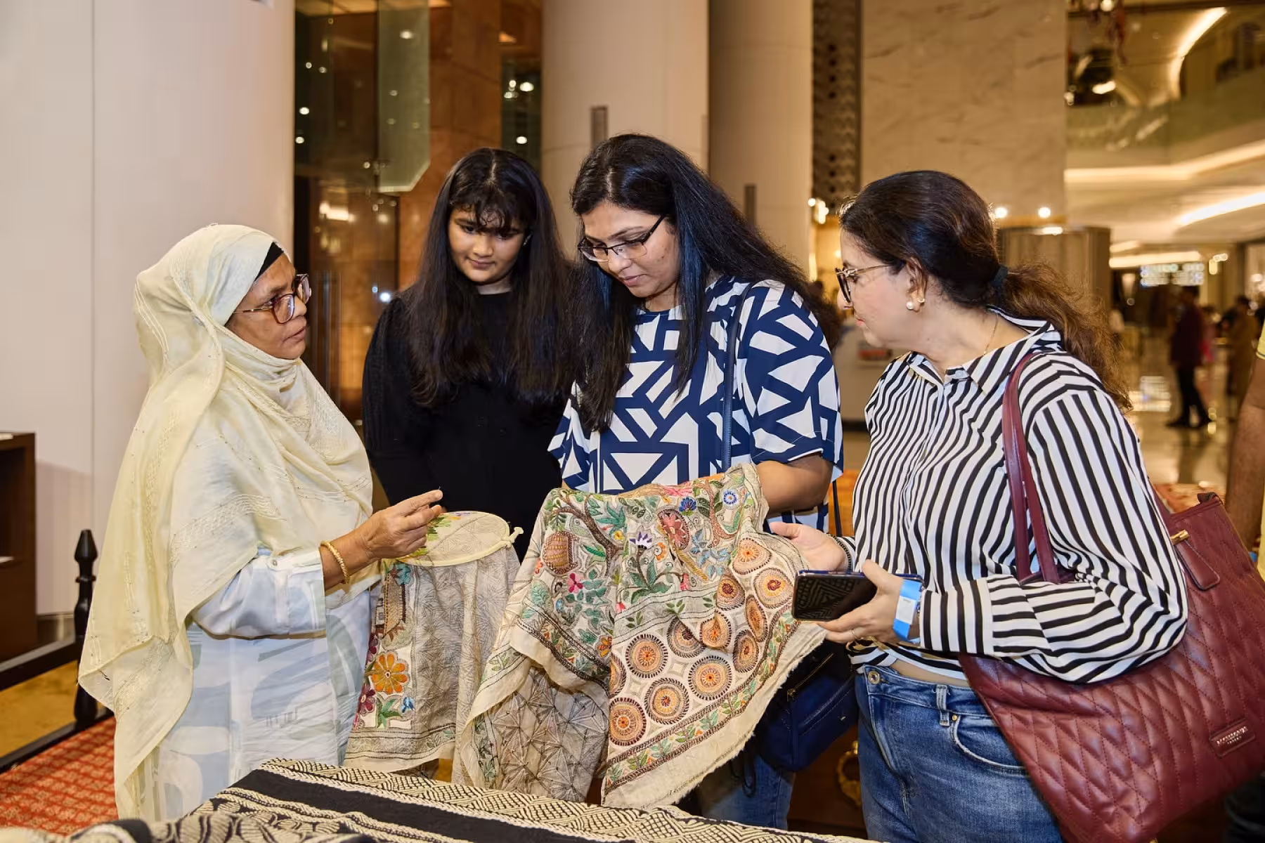 Hyatt Guests Tour Swadesh Pavilions Exclusive insights from a cultural journey mixing exquisite crafts and warm chai moments!!