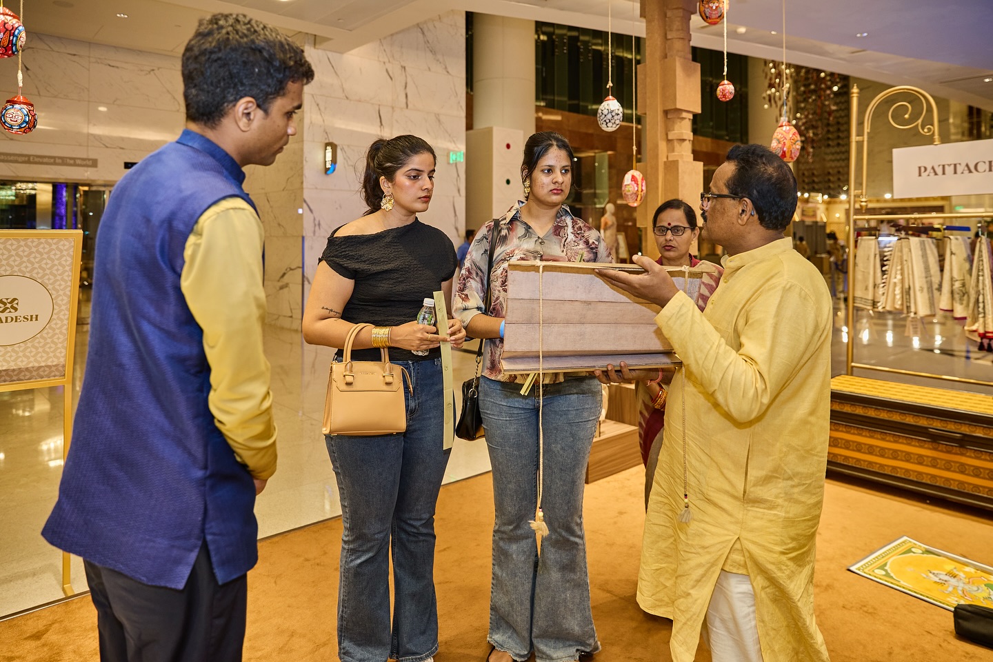 Hyatt Guests Tour Swadesh Pavilions