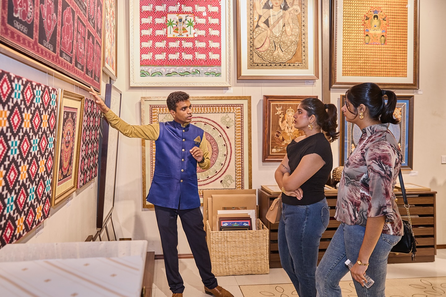 Hyatt Guests Tour Swadesh Pavilions