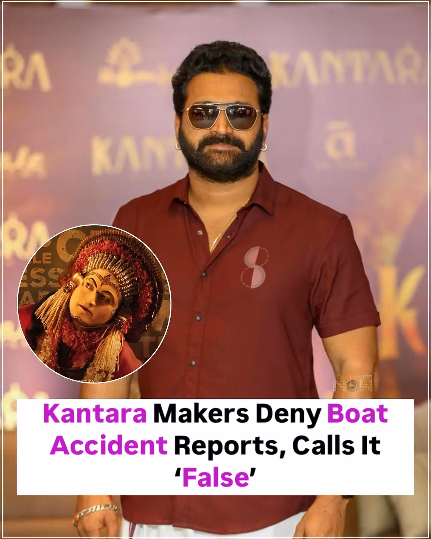 Kantara Set Clears Boat Accident Rumors Adarsh JA says: boat toppled by strong winds; zero crew onboard, no accident occurred now.