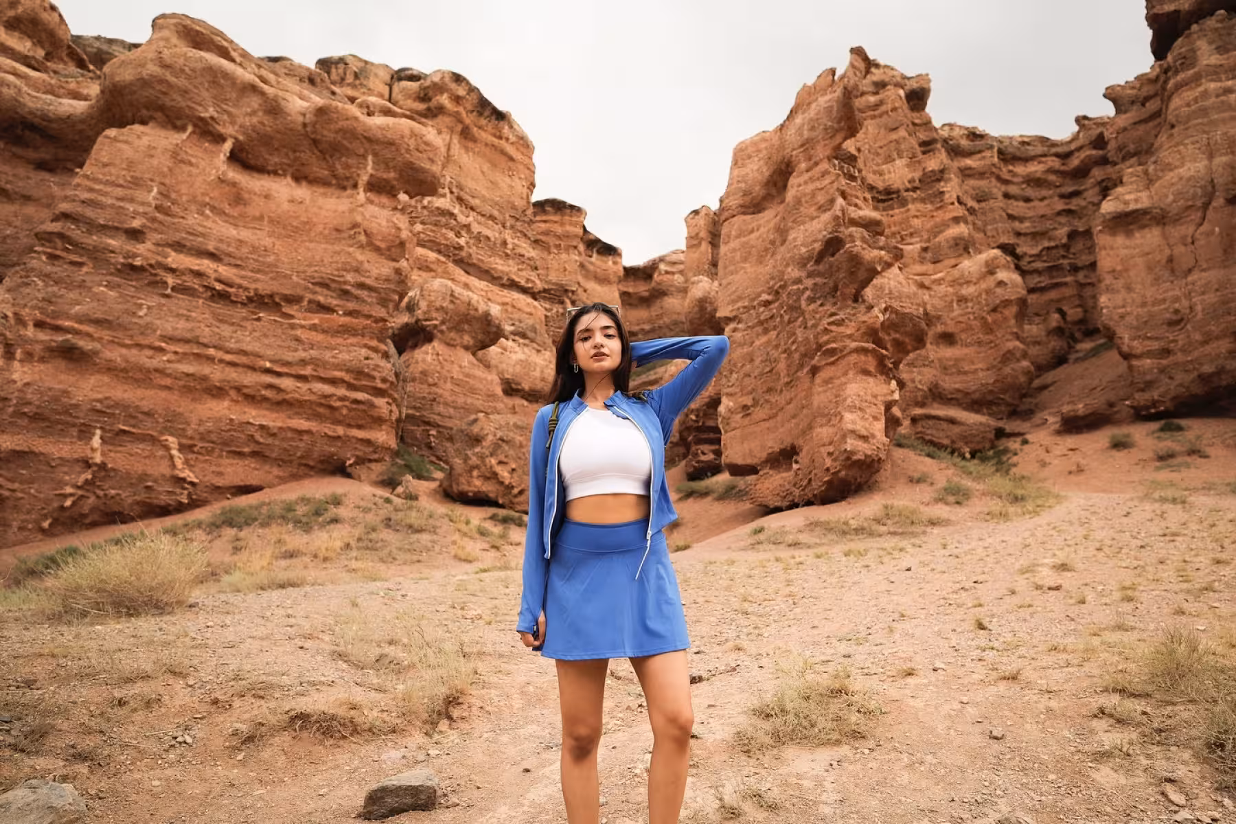 Anushka Sen captures stunning canyon vistas in Kazakhstan, soaring high with Air Astana!!!!