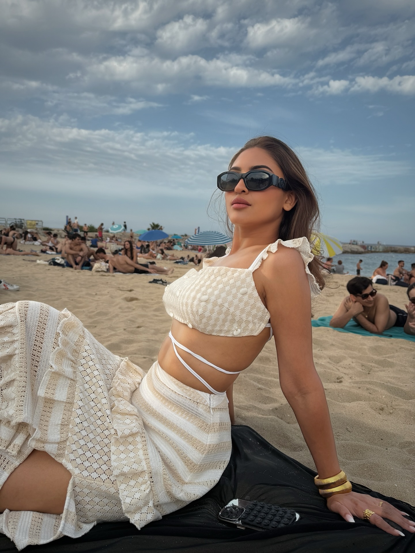 Krystle D'Souza Seeks Sunscreen On-The-Go