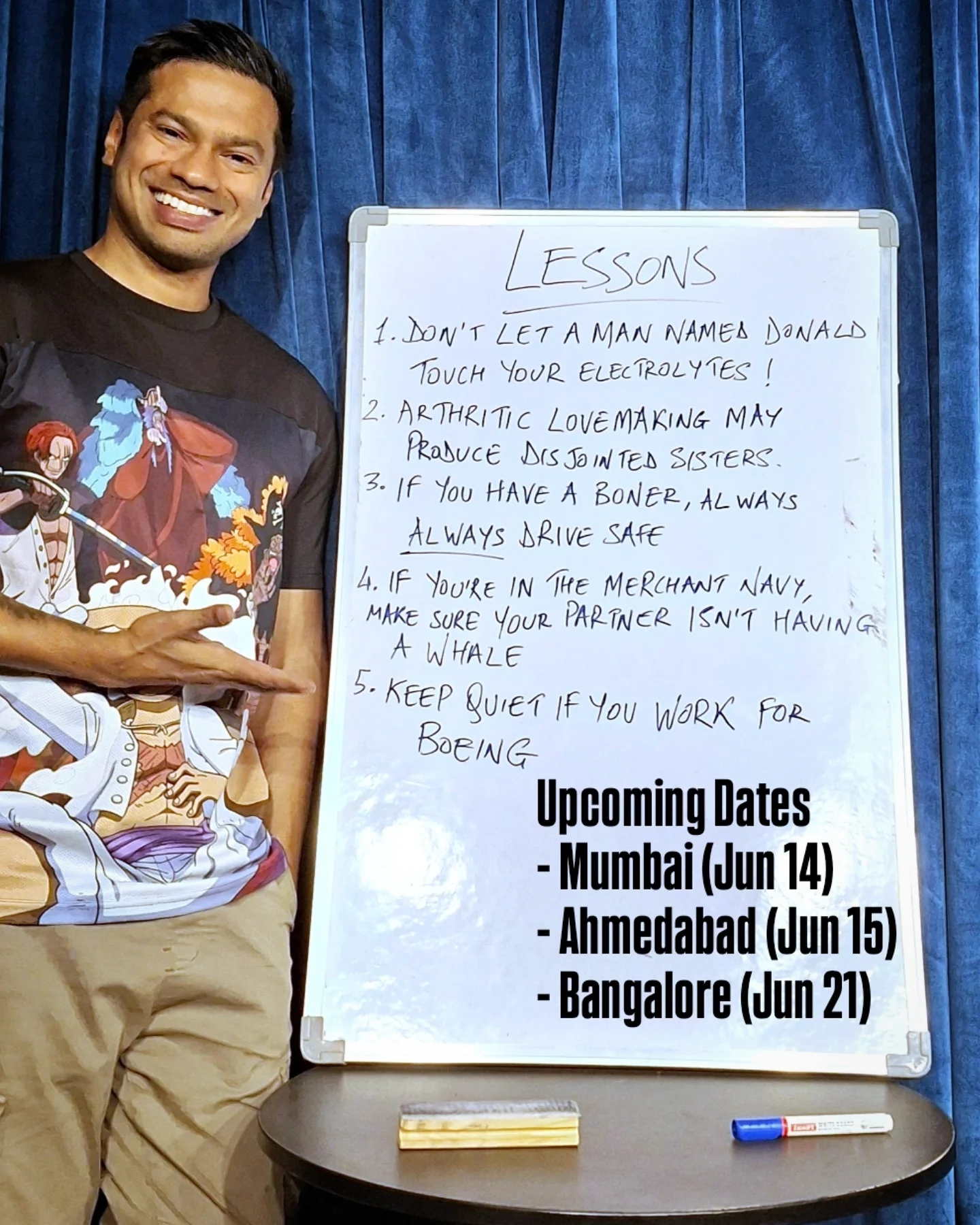 Lessons Hyderabad: Unruly Comedy Tour Join Daniel Fernandes on a laugh-filled tour exploring life’s quirks with bold humor Now!.