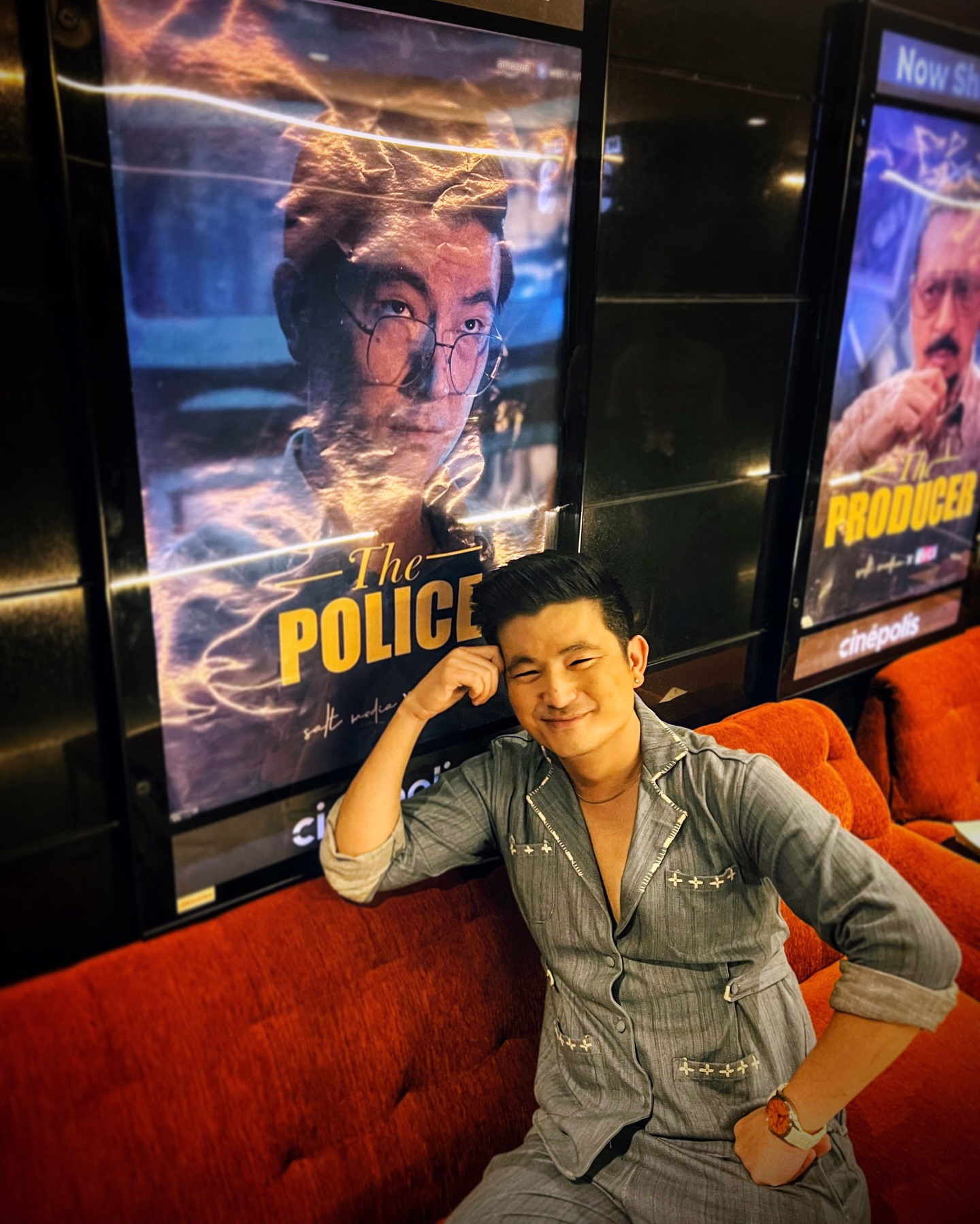 Meiyang Chang Plays Cop In FirstCopy Meiyang Chang battles travel, traffic and sleep debt to celebrate his cop role premiere!!!