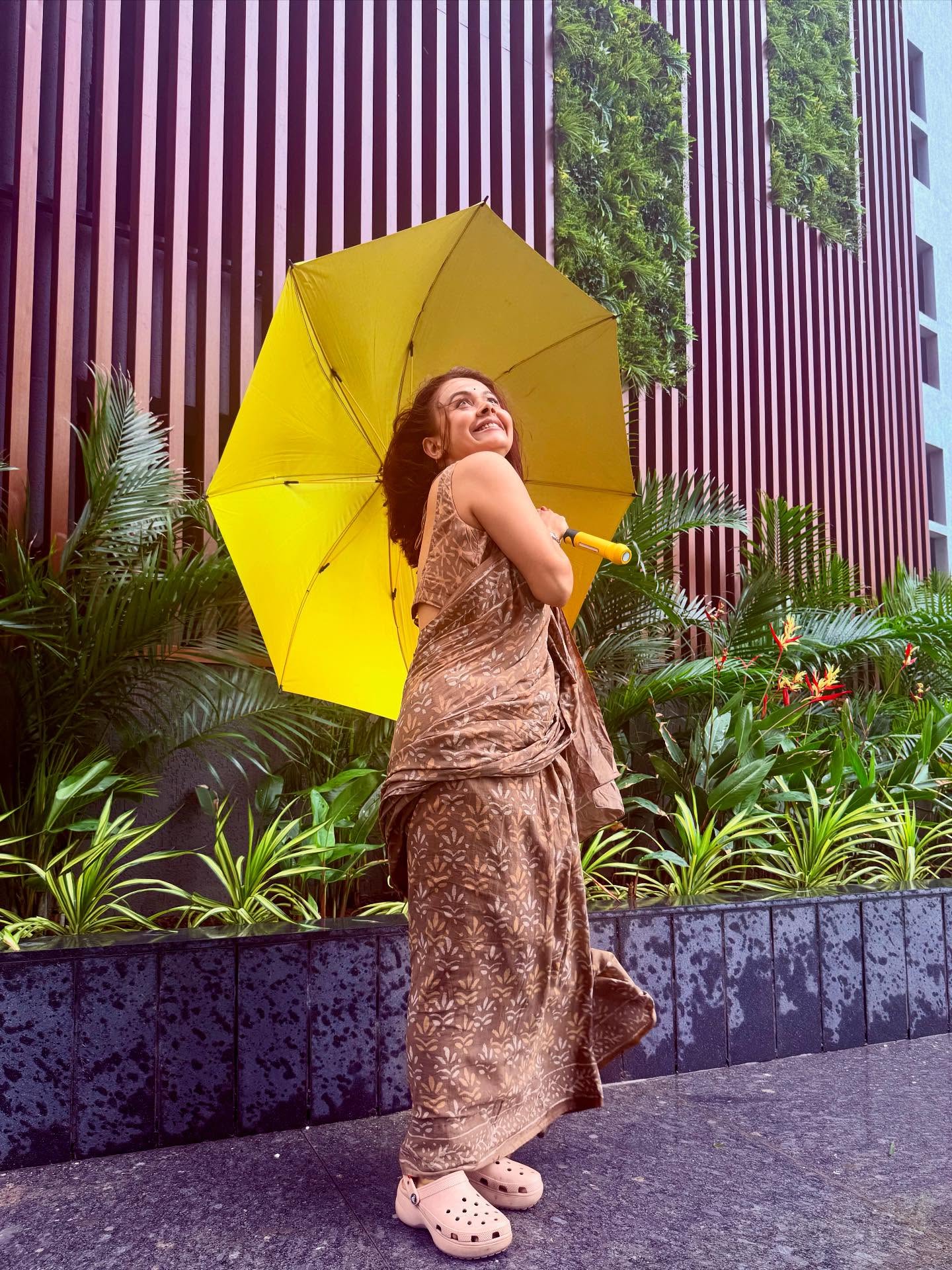Monsoon Style: Devoleena’s Rainy Day Elegance