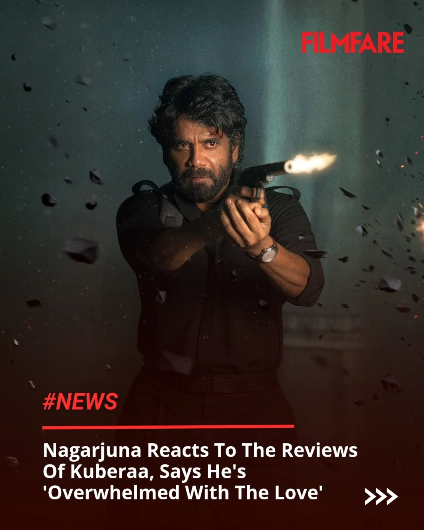 Nagarjuna Embraces Kuberaa Love Veteran actor thanks Kuberaa’s crew, cast, and fans for their incredible, loyal support!!.