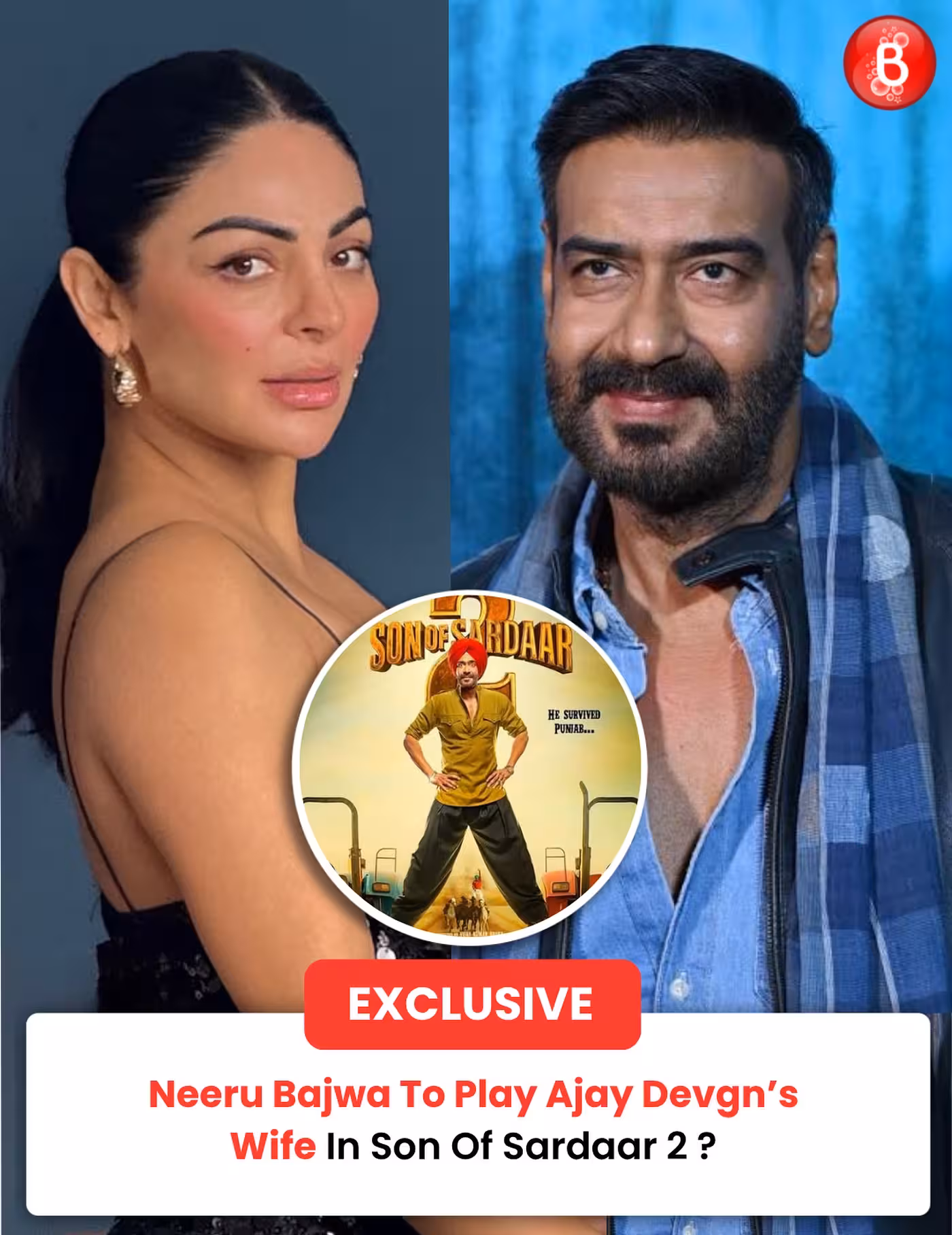 Neeru Bajwa Returns In Son Of Sardaar 2 Punjabi film star teams with Ajay Devgn, set to captivate global fans in Son Of Sardaar 2.