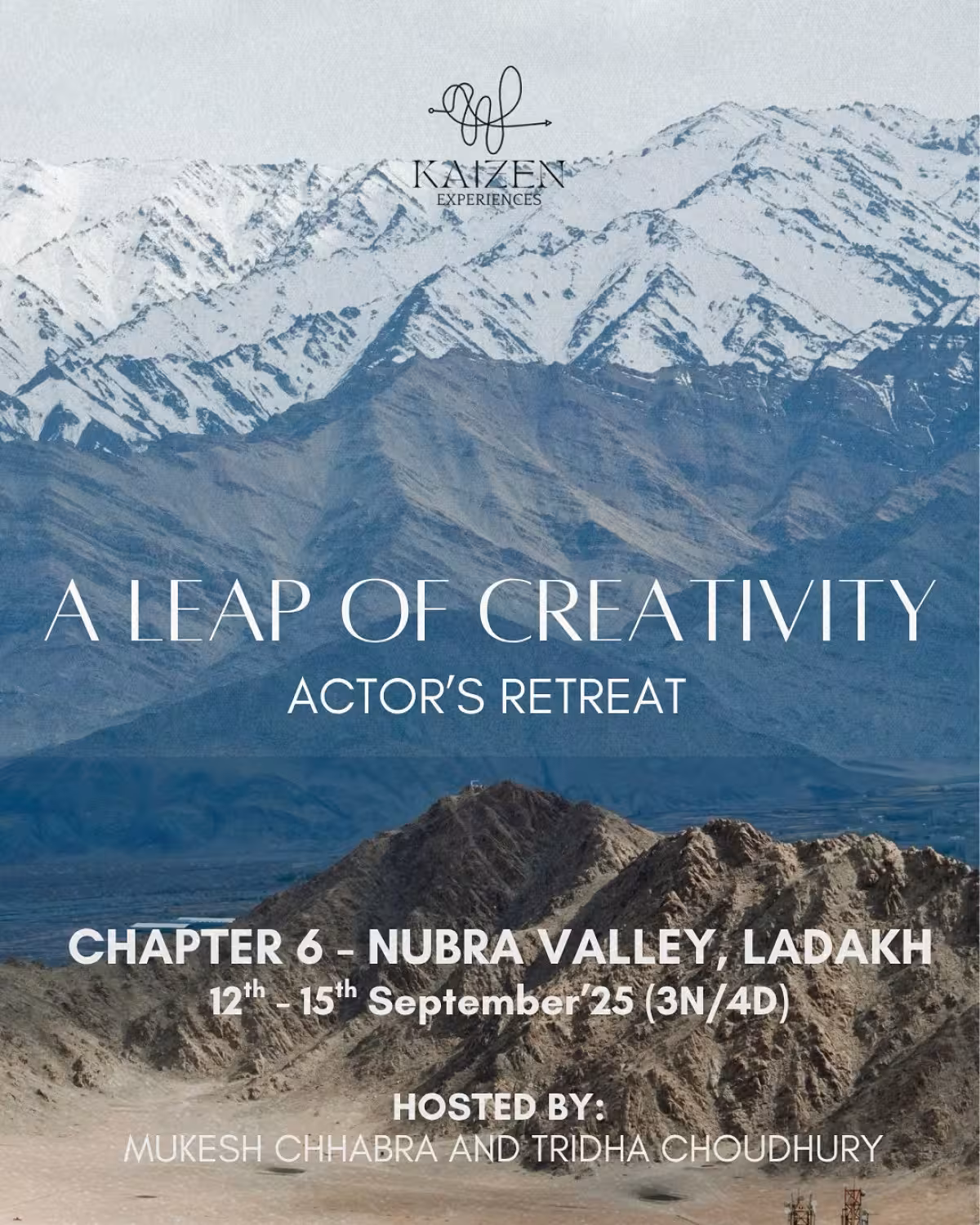 Experience an intimate 4-day retreat amidst Himalayan solitude with top mentors. Join now!