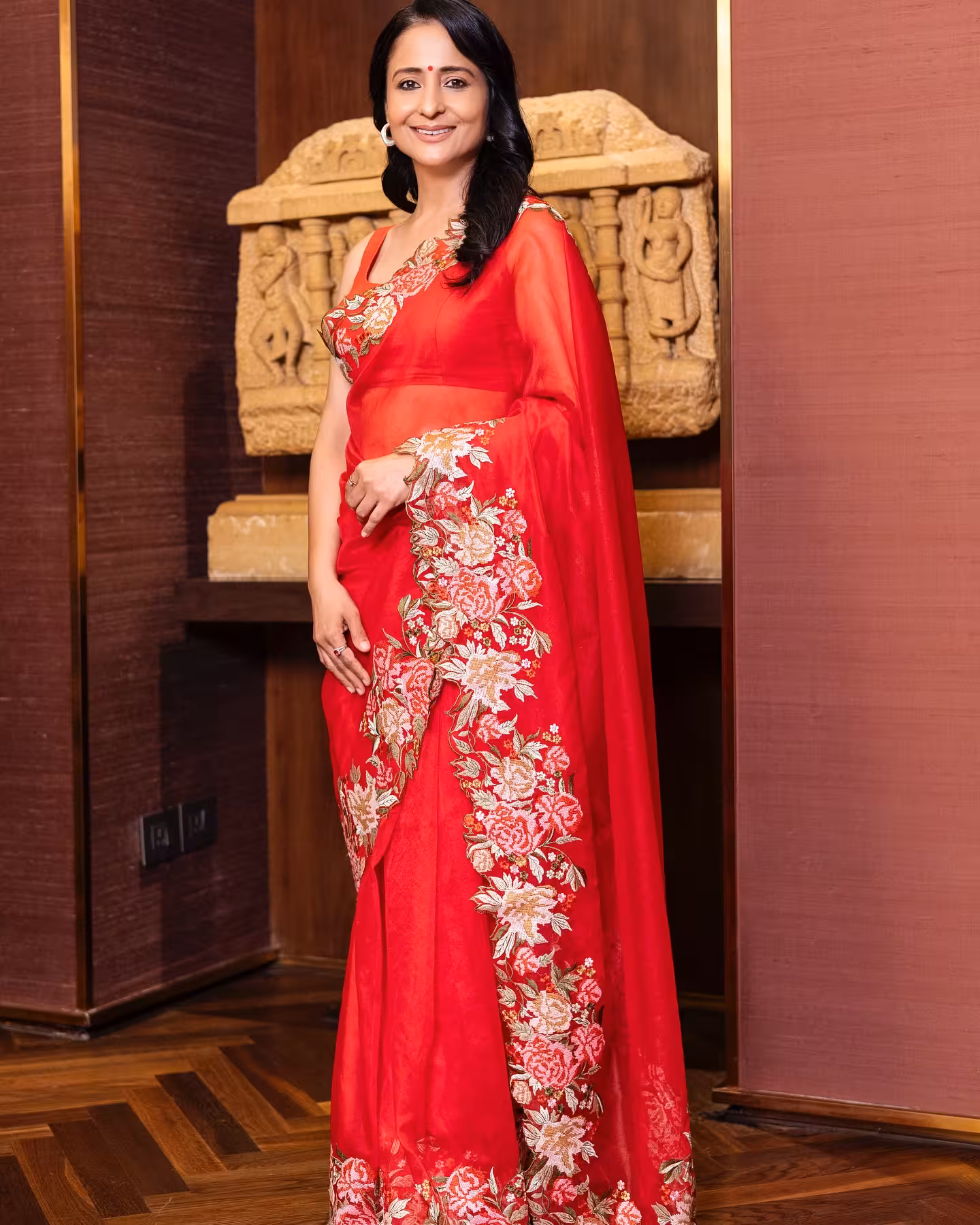 Red Saree Statement Steals The Spotlight
