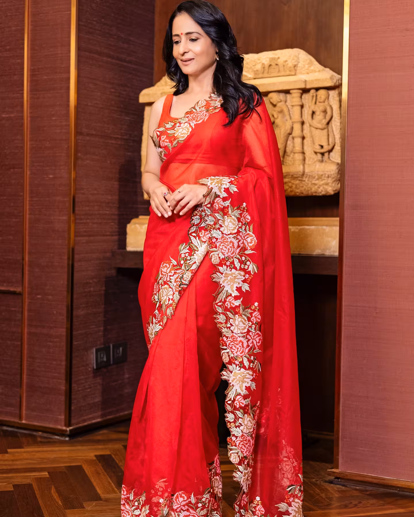 Red Saree Statement Steals The Spotlight