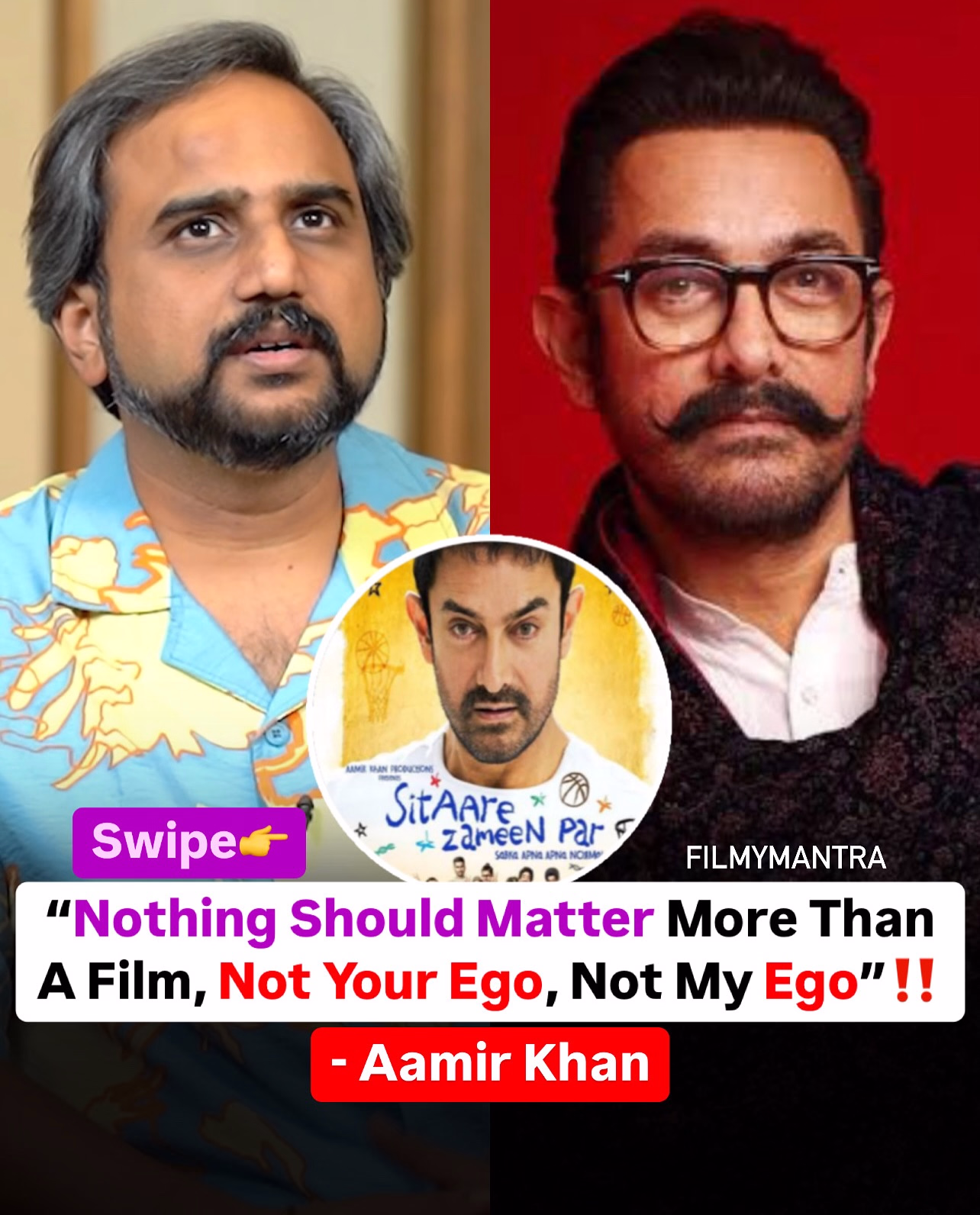 The FILMYMANTRA interview unveils director RS Prasanna's insights into Aamir Khan's genius.