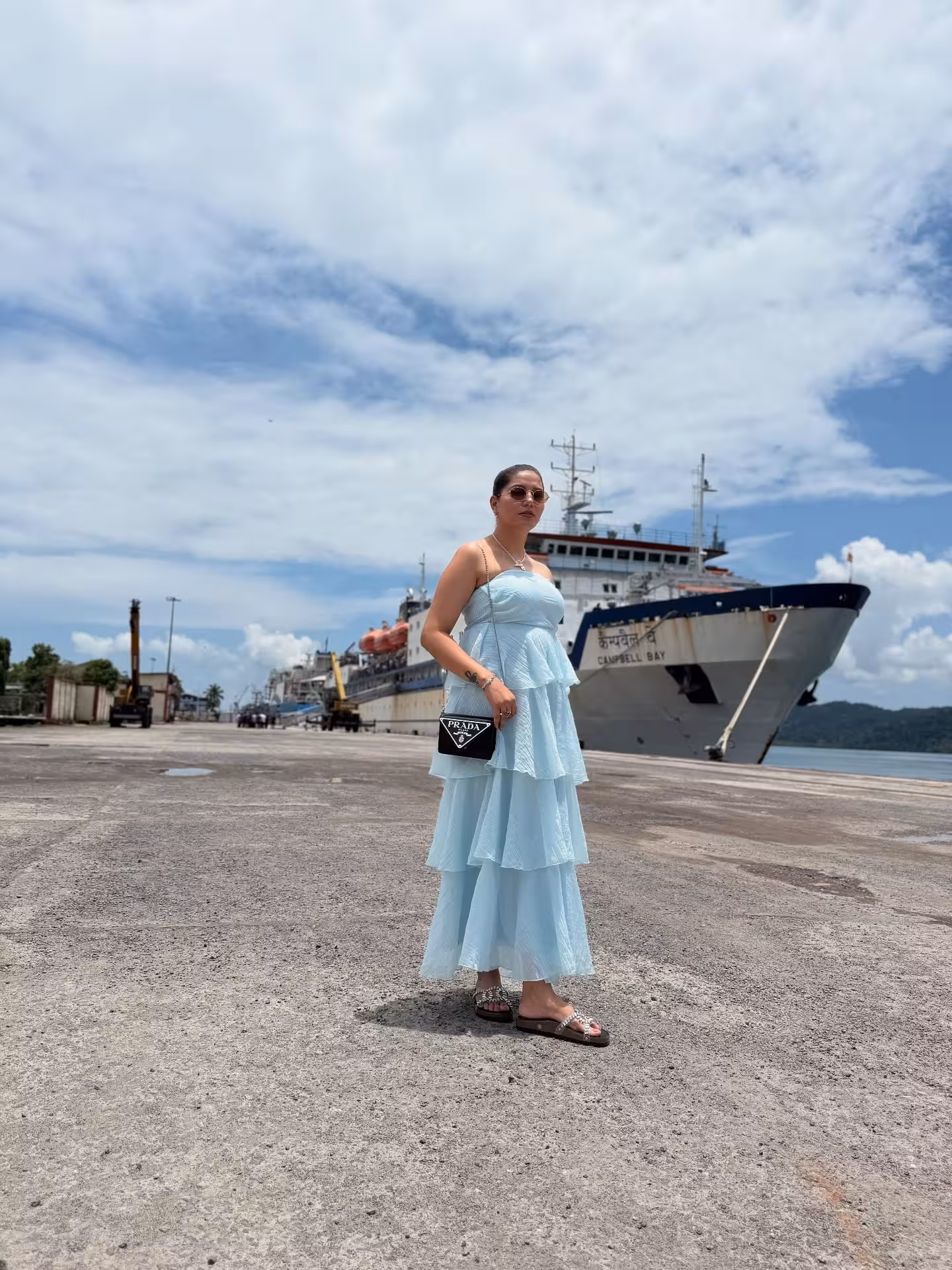 Sapna Choudhary Embraces Endless Blue