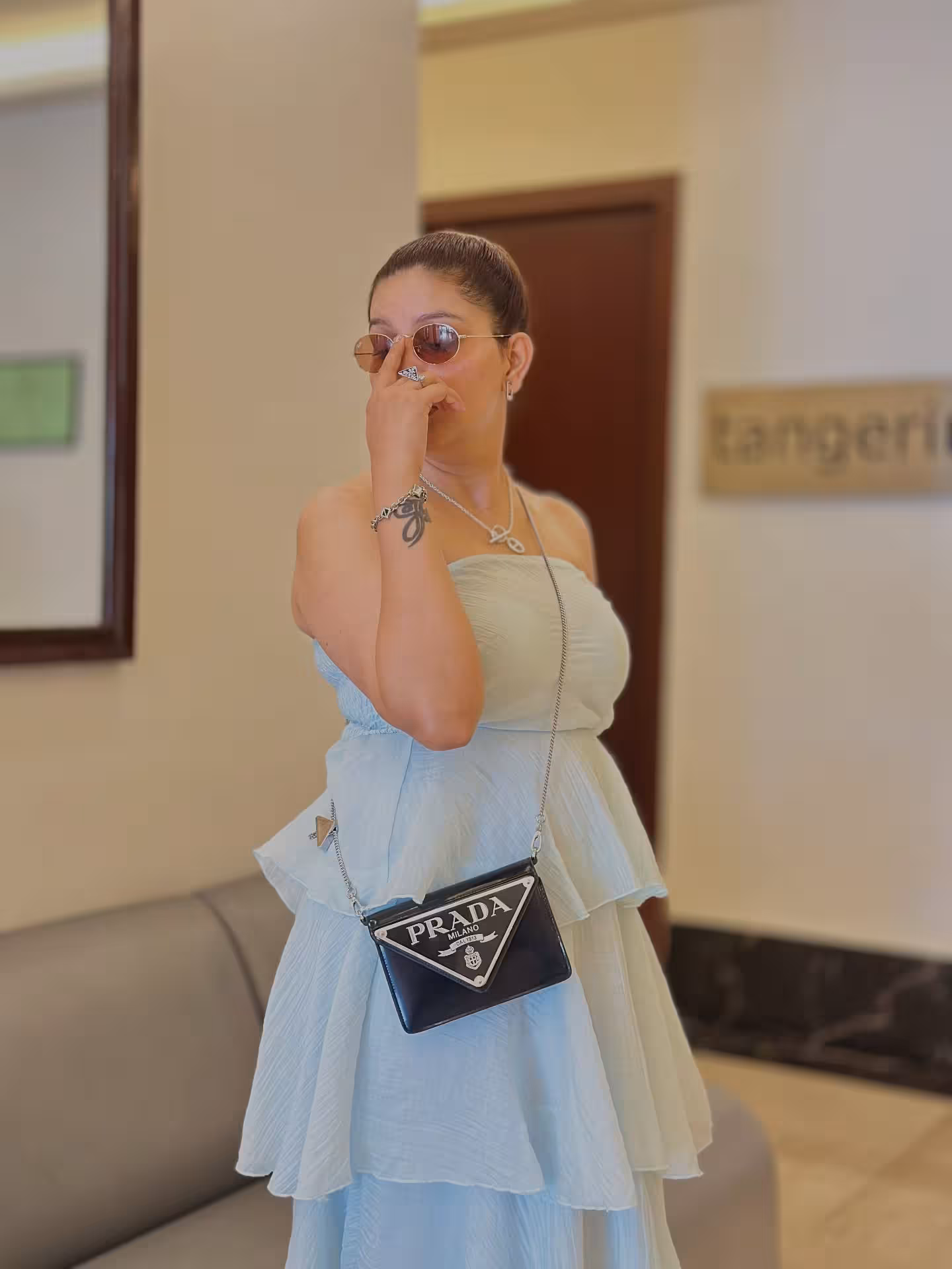 Sapna Choudhary Embraces Endless Blue