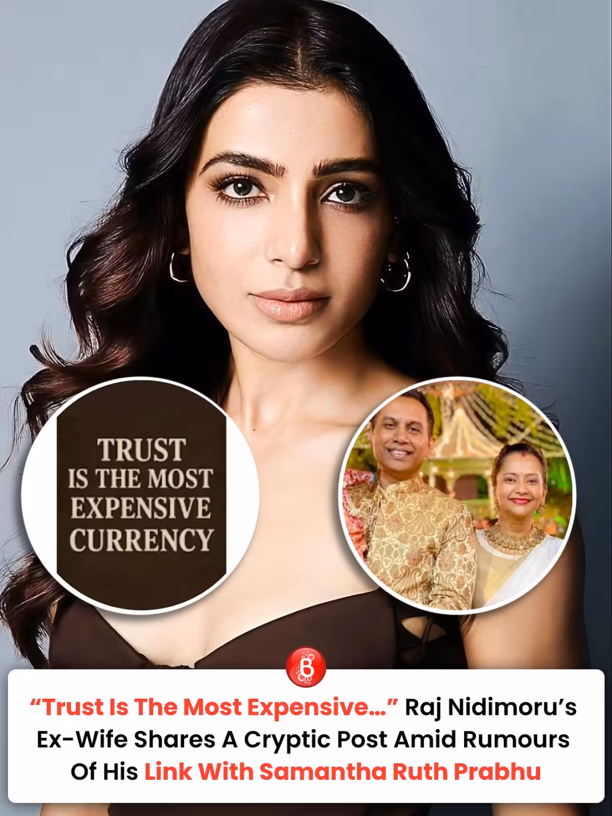 Shhyamali De Sparks Trust Debate Amid Samantha Rumors Cryptic post fuels buzz as Bollywood Bubble ponders ex ties with Samantha sparking debates.