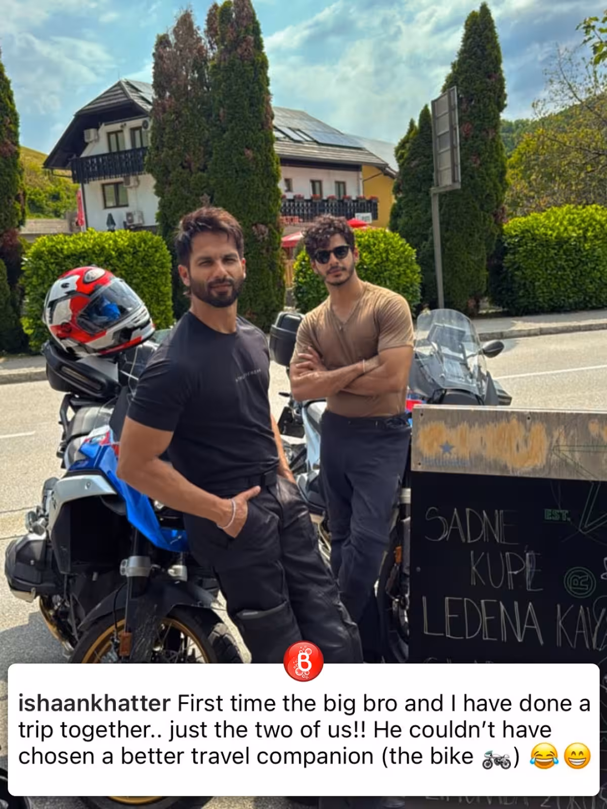 Sibling Road Trip Sparks Bollywood Bonding Ishaan Khatter and Shahid Kapoor share debut road trip, bonding over adventure and style!!