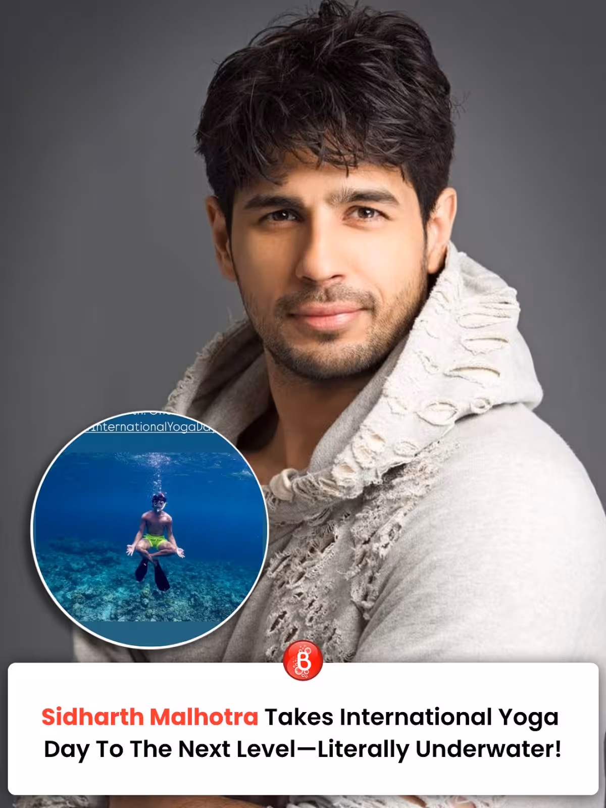 Sidharth Malhotra’s Underwater Yoga Adventure Sidharth Malhotra dives into underwater yoga, mixing thrill with calm for a fresh trend!!