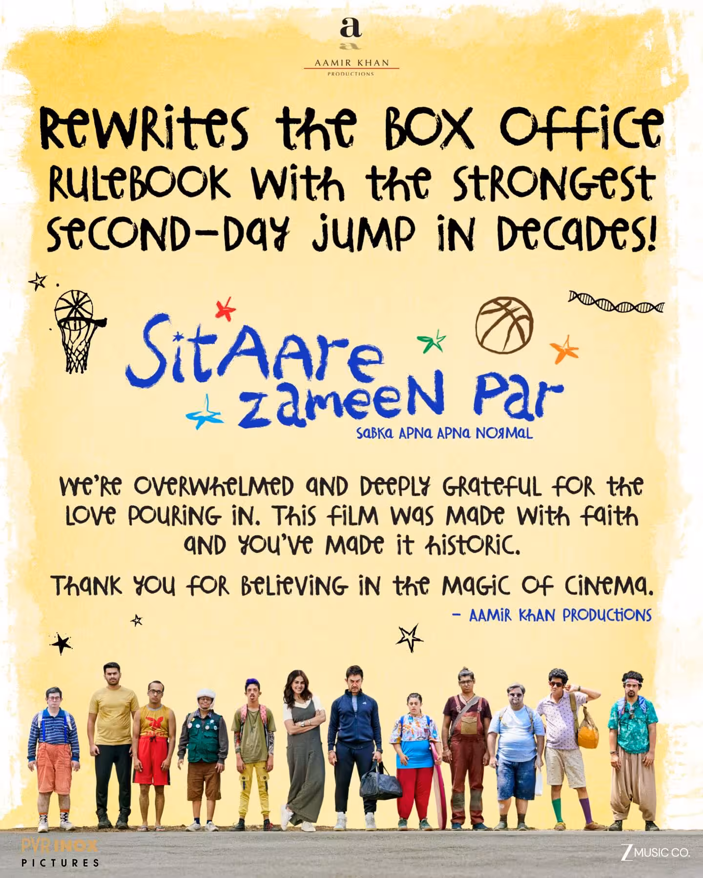 Sitaare Zameen Par Celebrates Aamir Khan’s Stellar Release A cinematic celebration embracing brilliance, culture and individuality on the big screen!