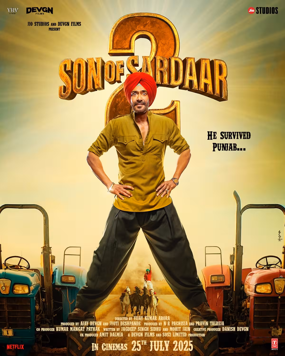 Son Of Sardaar 2 Faces Scotland Challenge Punjab survival meets Scottish challenge in Devgn Films' hilarious Son Of Sardaar 2. Now!!