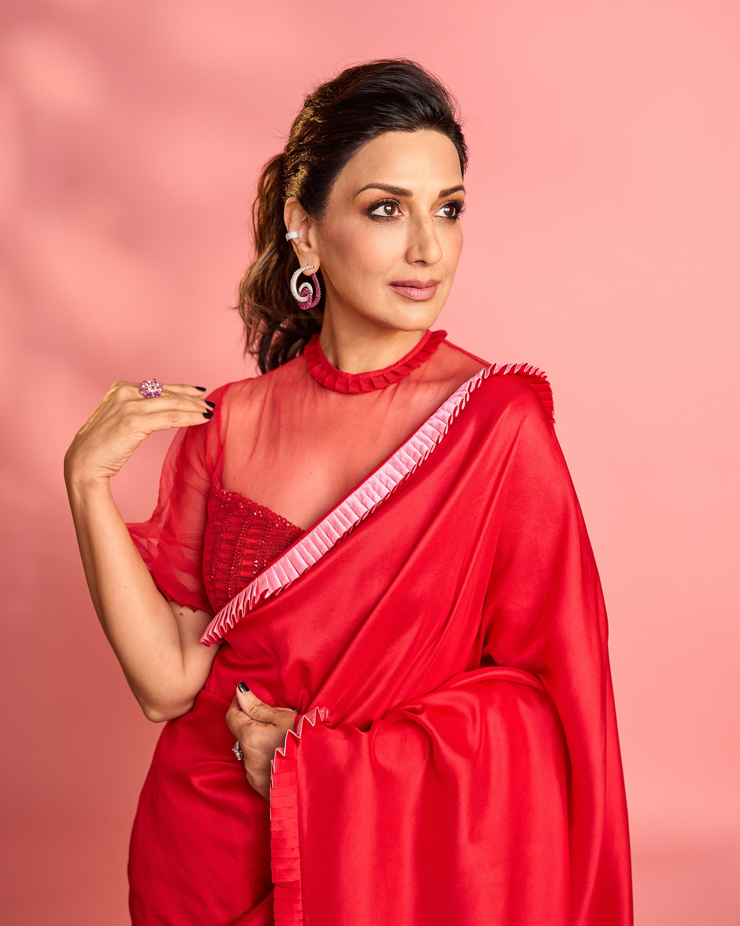 Sonali Bendre Hosts Fiery Event