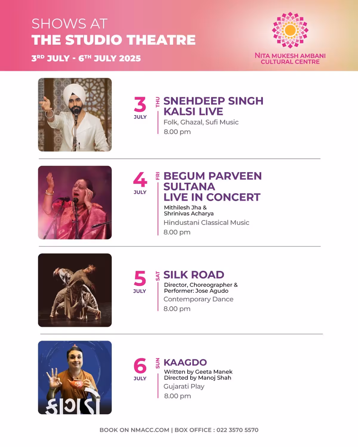 Immerse in a dynamic festival of mridangam pop, devotional tunes, comedy, vibrant theatre.