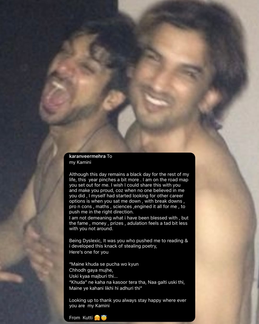 Sushant Tribute By Karanveer Mehra