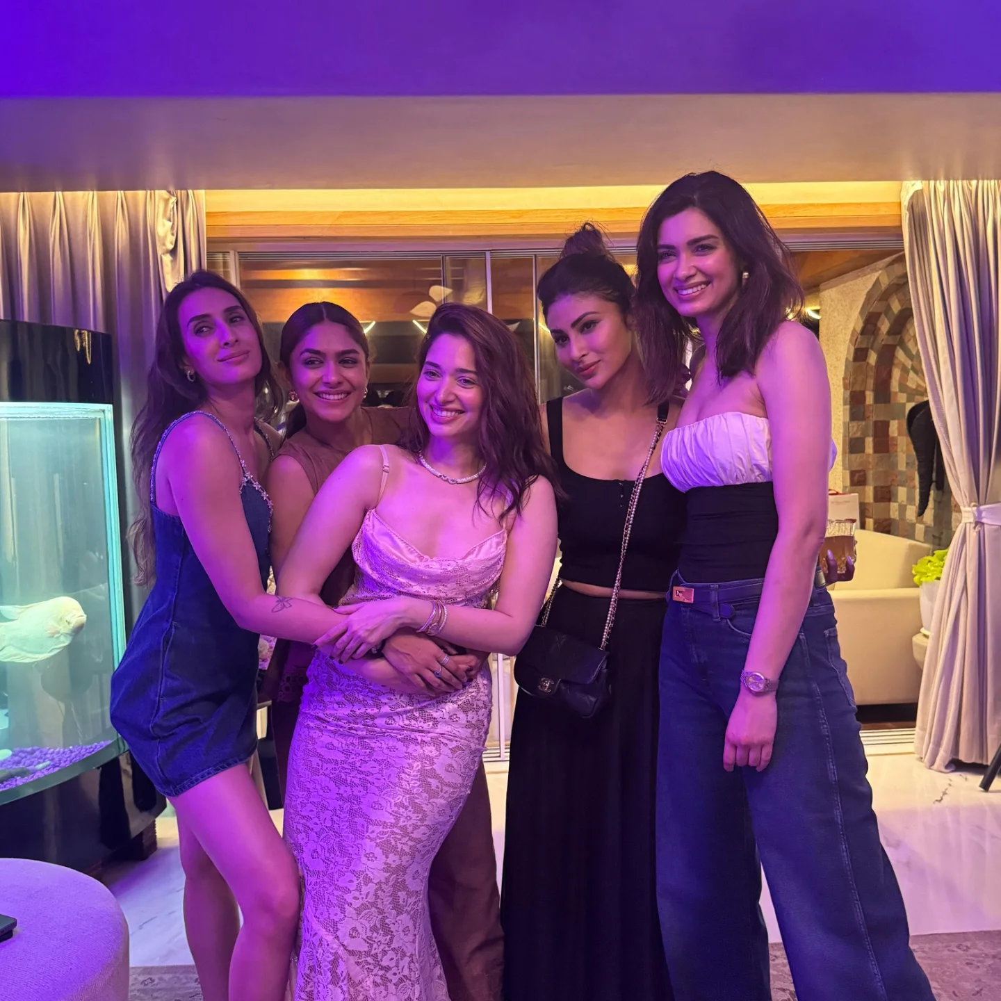 Celeb festivities ignite as top stars dazzle in a chic celebration of style and smiles.