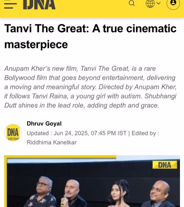 Tanvi The Great: A Promising Cinematic Journey