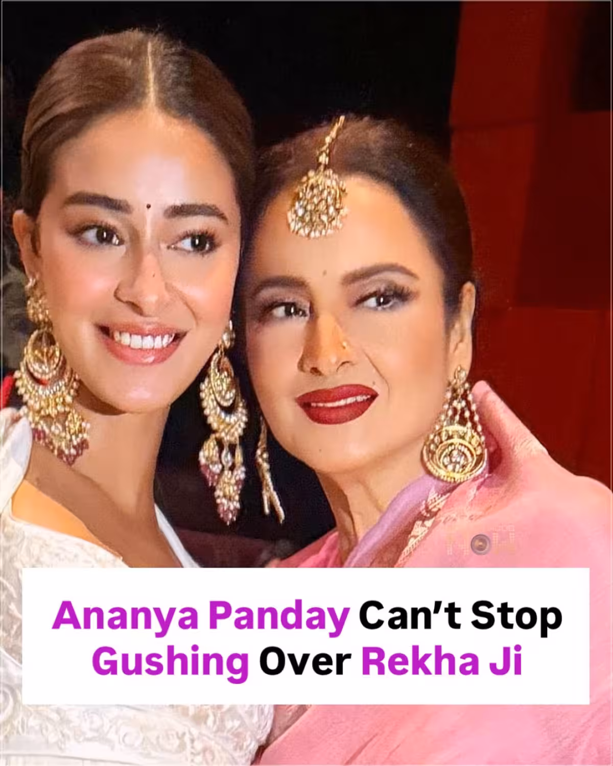 Ananya Panday honors the timeless Rekha with heartfelt words celebrating classic Bollywood.