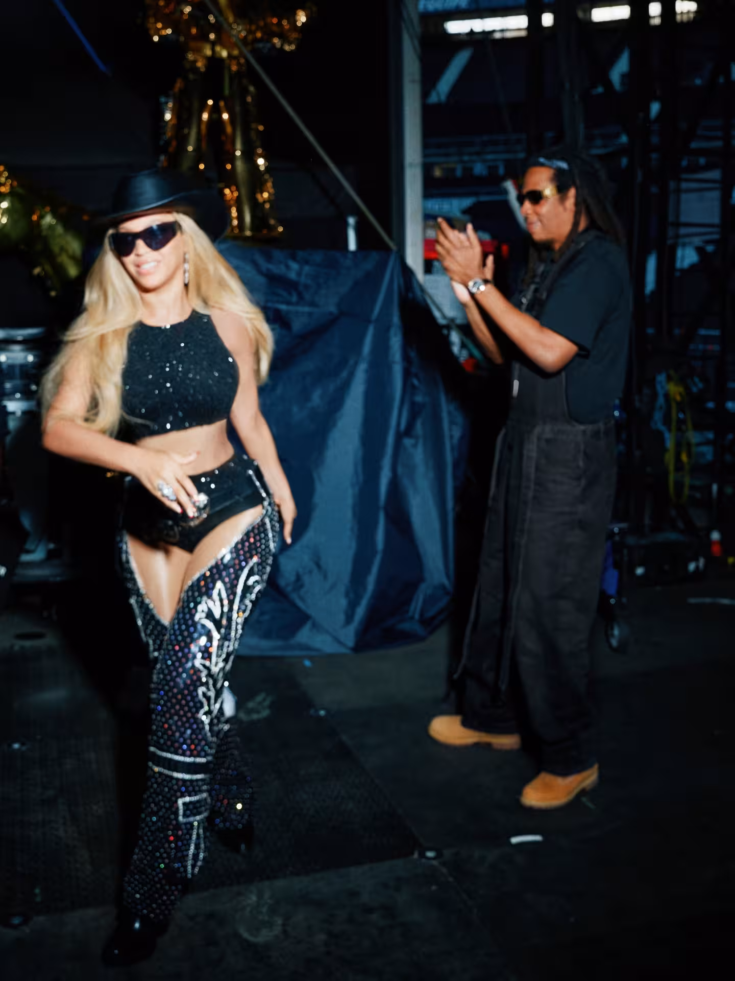 Iconic dancer ensemble merges Wild West grit and crystal glamour on stage at Paris, 2023!!