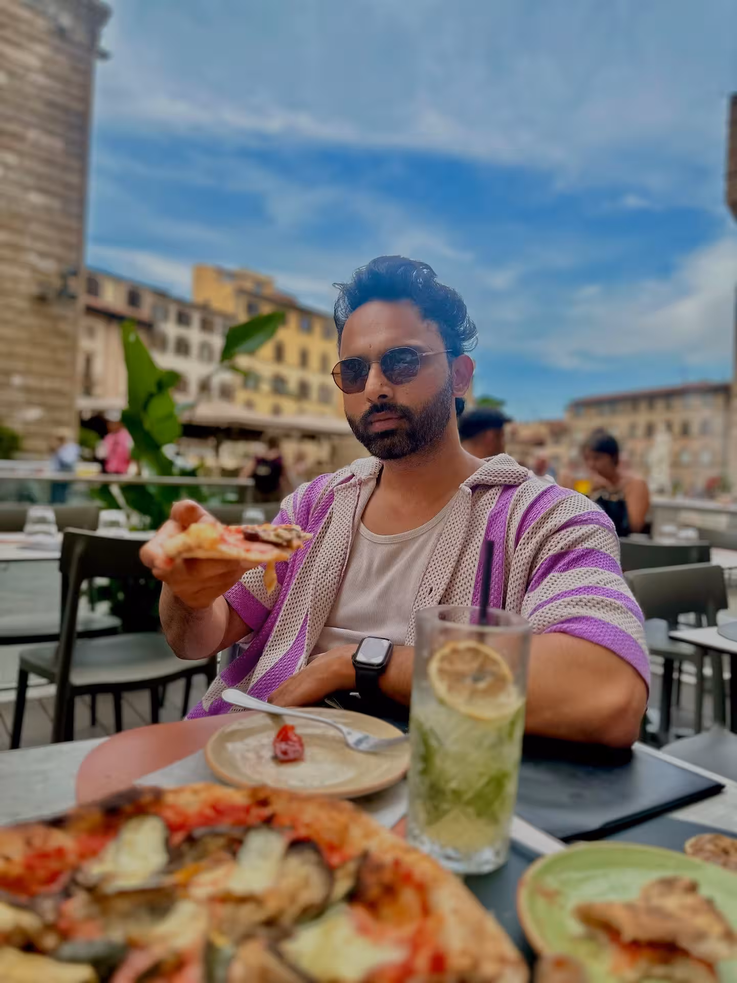 Journey to Florence: Meet Jain blends vibrant travel vibes with pizza passion in pure vibe.