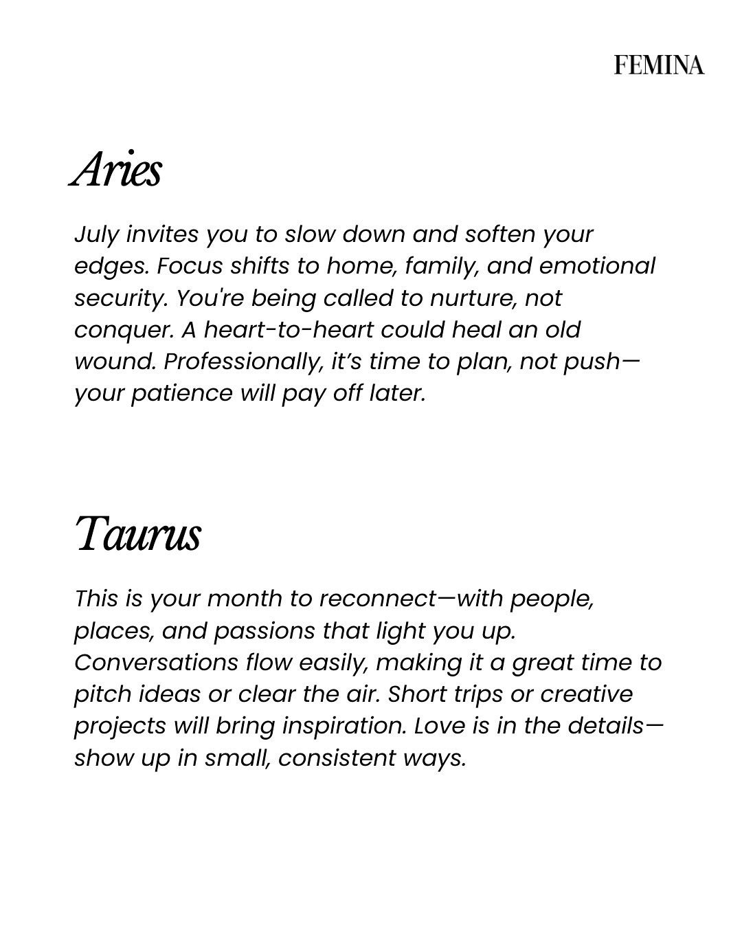 July Zodiac Forecasts