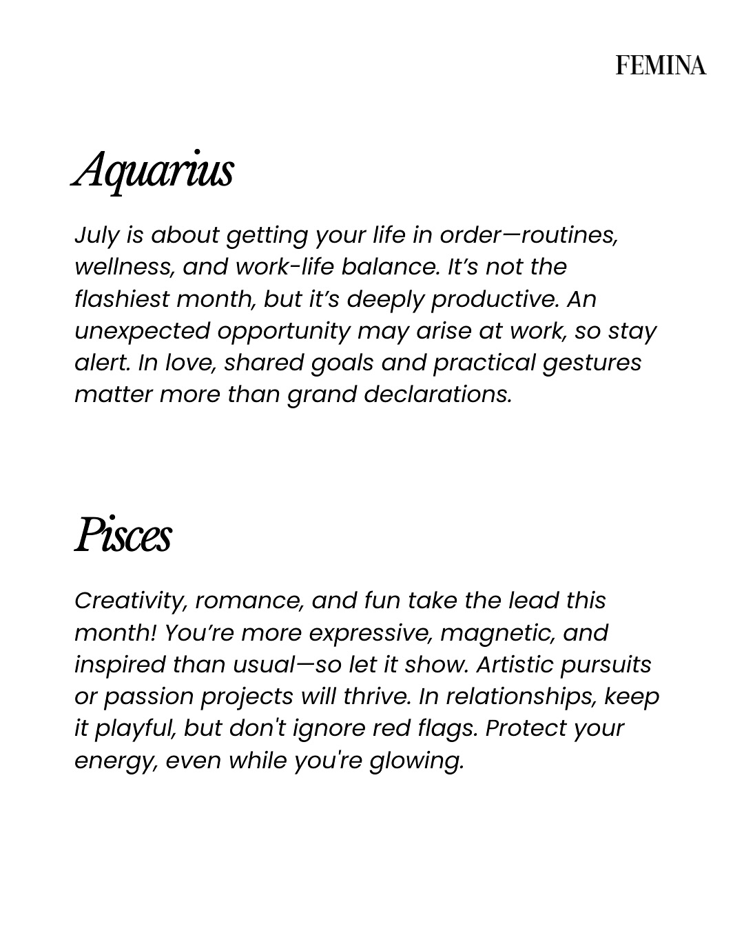 July Zodiac Forecasts