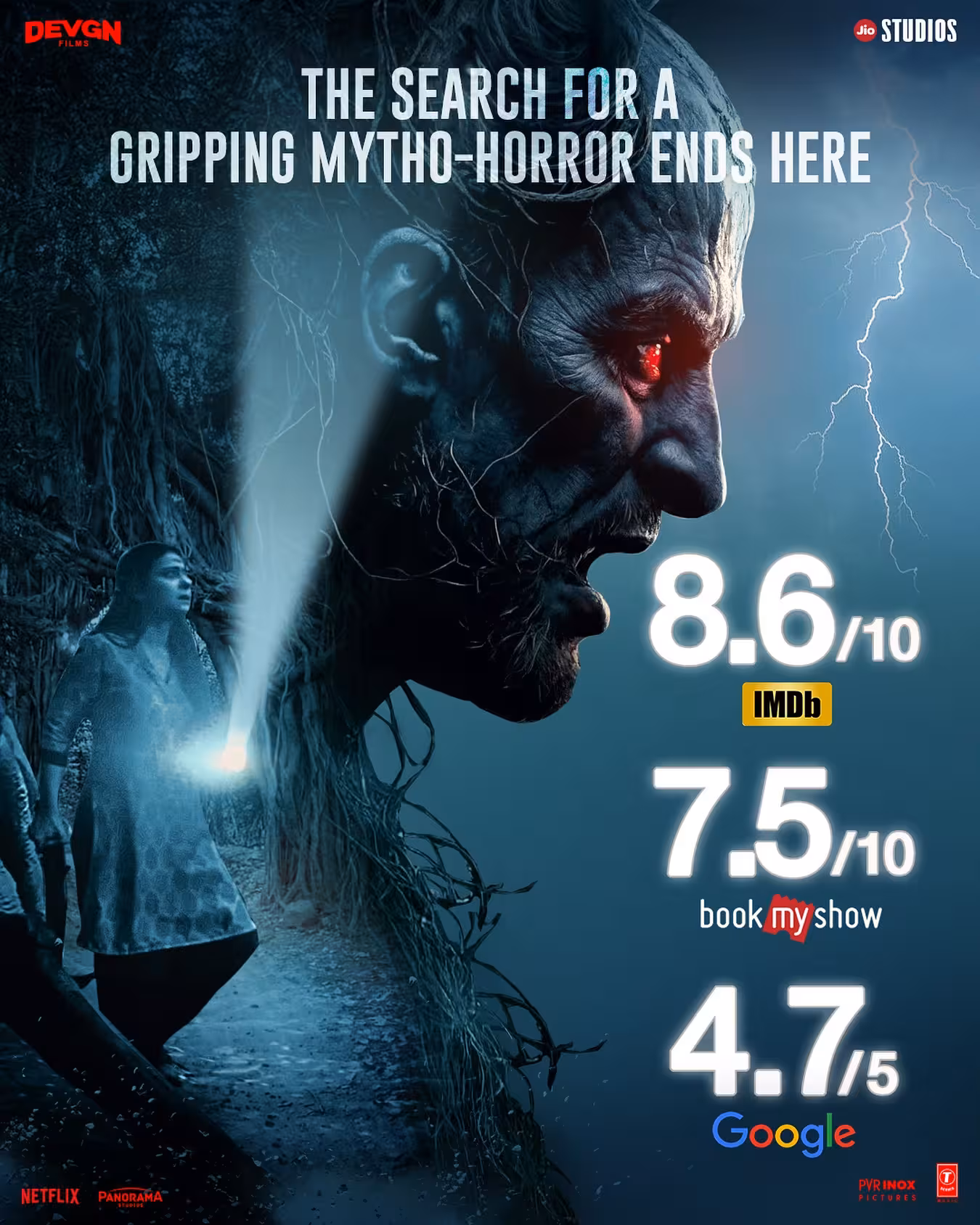 Mythic dread meets ancient power as terror awakens on screen tonight. Get tickets! Hurry!!