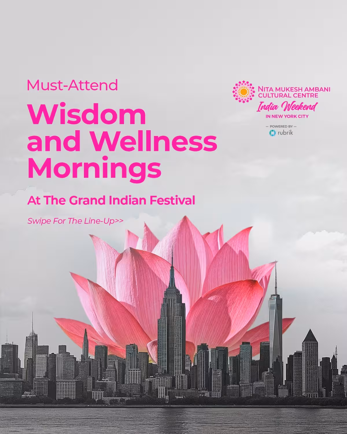 Mindful Mornings at NMACC India Weekend Join mindful yoga sessions, inspiring talks, and chanting at Lincoln Center this September